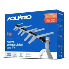 Kit Antena Externa Tv Digital Aquário Dtv-1500 + Acessórios