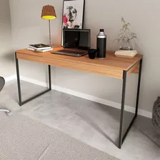 Mesa Escrivaninha Me4156 Amêndoa E Preto Tecnomobili