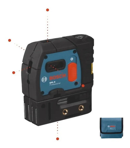 Nivel Laser Autonivelante Bosch Gpl 5 Puntos 30 Mts Plomada 