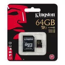 Micro Sd Kingston *clase 10 64 Gb *garantía 12 Meses *itech