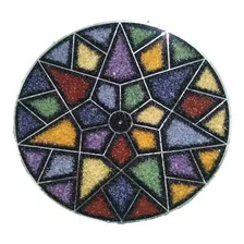 Painel Quadro Mandala Decorativo : 80cm.em Pedras.