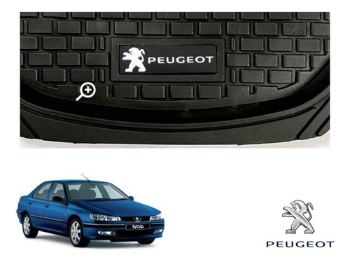Tapetes 3d Logo Peugeot + Cubre Volante 406 2000 A 2004 2005 Foto 7
