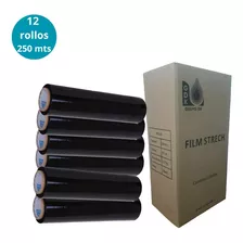 Film Stretch Negro 250 Mts 1.7 Kgs X 12 Rollos