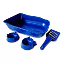 Kit Bandeja Sanitaria - Duracat Azul - Para Gatos