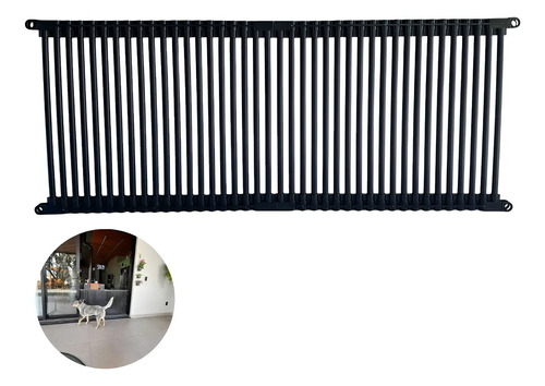 Grade Protetora Para Portas De Correr 127cm - Personalizado Preto
