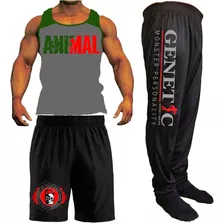 Genetic Triple Pantalon Gear Pack Baggy Bermuda + Musculosa