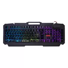 Teclado Usb Gamer K-mex Shuriken Kmj9 Led Rgb