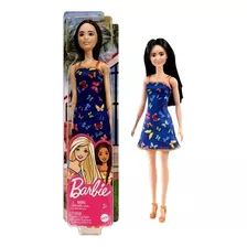 Barbie Fashion Vestido Azul Borboletas Mattel T7439