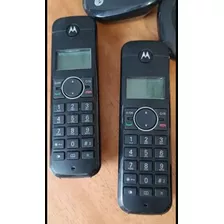 2 Telefones Sem Fio Motorola - Base E Extensão - Funcionando