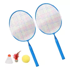 Raquetas De Bádminton Para Niños Volantes Para Niños Azul