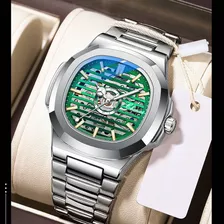 Relógios Luminosos Mecânicos Chenxi Fashion Color Del Bezel Branco/verde