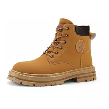 Botas Martin De Plataforma Amarilla De Caña Alta Para Hombre