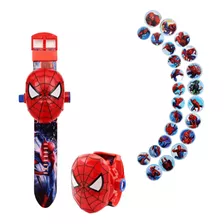 Reloj De Juguete De Spiderman Con Proyección 