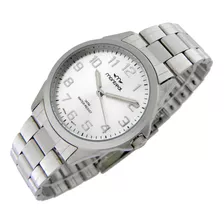 Reloj Montreal Hombre Ml1513 100% Acero Agujas Luminosas