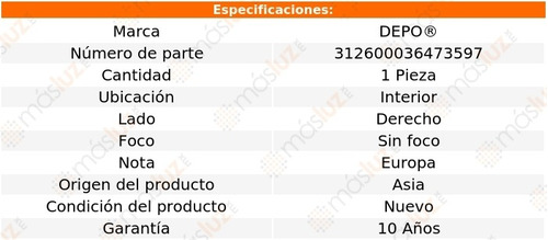 Calavera Int Der S/foco Chevrolet Cruze 10/16 Depo Foto 4