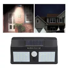 Lampara Foco Led Solar Doble Con Sensor De Movimiento /luz