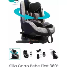 Silla Carro Bebe First 360 O Isofix Priori Negro Gris