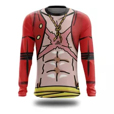 Camiseta Camisa Manga Longa Monkey D Luffy 3d One Piece Arte