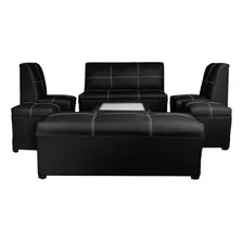 Sala Lounge Minimalista Moderna Puff Sillones 