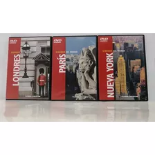  Ciudades Del Mundo 3 Libros Guía Y 3 Dvd Nuevos Video