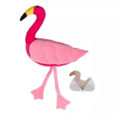 Flamingo Grávida Com Um Filhote Brinquedo Educativo