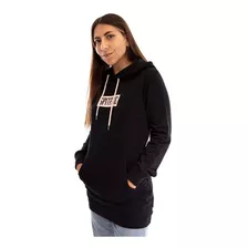 Poleron Hoodie De Mujer Spitfire Long Fit Negro