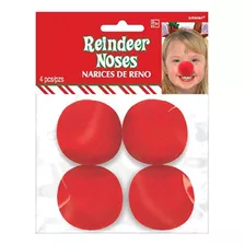 Festive Christmas Reindeer Nose Party Disfraz (paquete ...