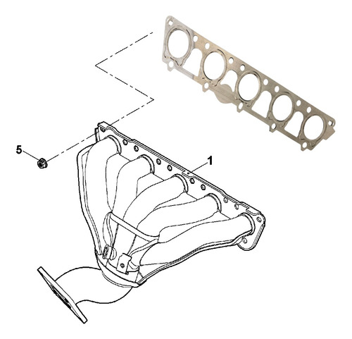 Junta Empaque Mltiple Escape Jetta Bora Golf Vw Audi 2.5 Foto 3