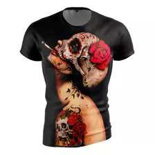 Remera Calavera Mexicana Catrina 2 Fullprint