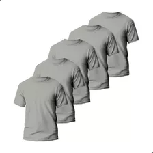 Kit 5 Camisetas Básicas Masculina Dry Fit Lisa Tradicional 