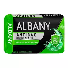 Sabonete Albany Antibac Mentol Barra 85g Kit C/24