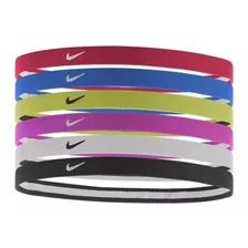 Nike Swoosh Sport Headbands 6pk, Varios Colores, Talla Única