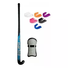 Combo Hockey Palo Madera + Canilleras + Bucal - Tamaño 36 