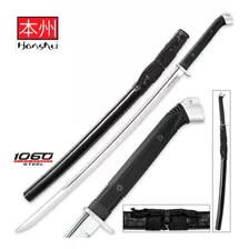 Katana Samurai Honshu Boshin Acero Al Carbón 1060 De 103 Cm