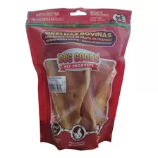 5 Orelha Bovina C/ Cobertura Pasta De Frango Dog Goods 180g Cor Amarelo