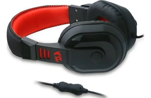 Auriculares Gamer Redragon Gamer  Ares H120 Negro Y Rojo