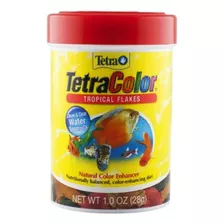 Alimento En Escamas Para Peces Tropicales Lebiste Platy Tetra Color 28g