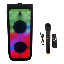 Parlante Bluetooth 8 Pulgadas X2 Luces Rgb 40w 