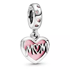 Charm Pandora Original I Love You Te Amo Mamá Dúo Corazón 