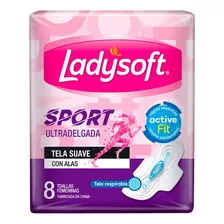 Toallas Femeninas Ladysoft Sport X8 Unidades