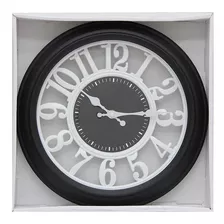 Reloj De Muro Ø30 Cm. Negro Ø30 X3 Cm