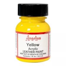 Pintura Acrilica Cuero Tenis Angelus 29ml Diferentes Colores Color Amarillo