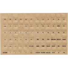 72 Adhesivos Para Convertir Su Teclado En Braille