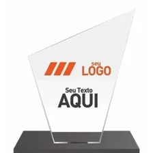 14 Troféus Personalizados Em Acrílico Impressão Carimbos