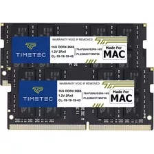 Kit De Memoria Ram Timetec 32gb,2x16gb, Compatible Con Apple
