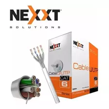  Cable Nexxt Utp Cat6 100mts /100% Cobre Gris En Caja