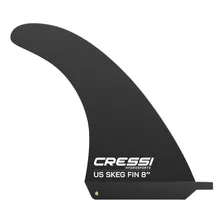 Aletilla Quilla Cressi Us Skeg Negra 8'' Para Paddleboard