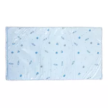 Trocador E Colchonete Papi 70x38cm Impermeável Espaço Azul Cor Azul-claro Tamanho Único