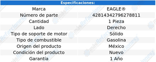 Soporte Motor Derecho Peugeot 406 2.0l 2002 2003 2004  Foto 3