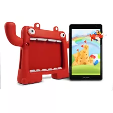 Tablet Vorago Pad-8-kids-rd 8 Pulgadas Android 13 Quadcore 4gb 64gb Ips 2mp 5mp Wifi Bt Gms Funda Roja